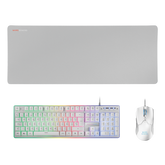 Kit Combo Pack 3en1 Rgb Mcpwx Blanco Mars Gaming
